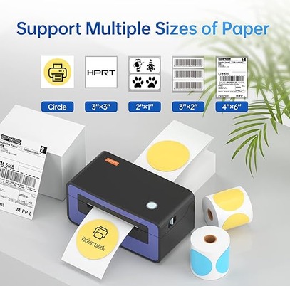 HPRT Shipping Label Printer Thermal Printer 4x6, Barcode Printer