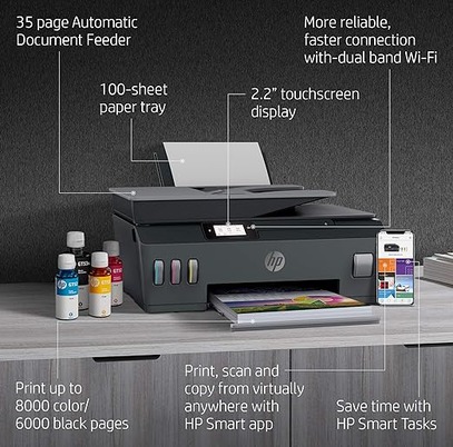 HP Smart Tank 530 Wireless All-in-One Printer
