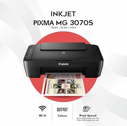 ti3 Canon PIXMA MG3070S All in One (Print, Scan, Copy) WiFi Inkjet Colour Printer