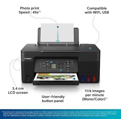 ui3 Canon PIXMA MegaTank G3770 BK WiFi Inktank Colour Printer